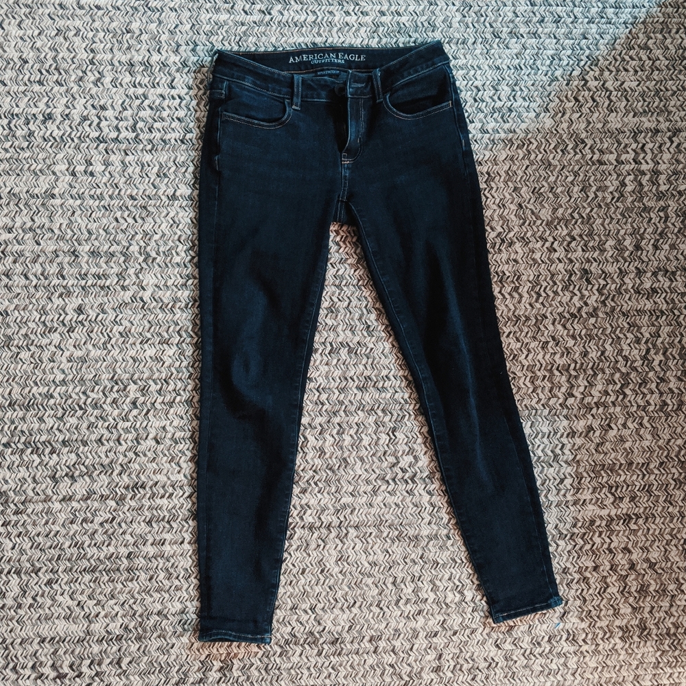American Eagle Dark Wash Denim X4 Jeggings